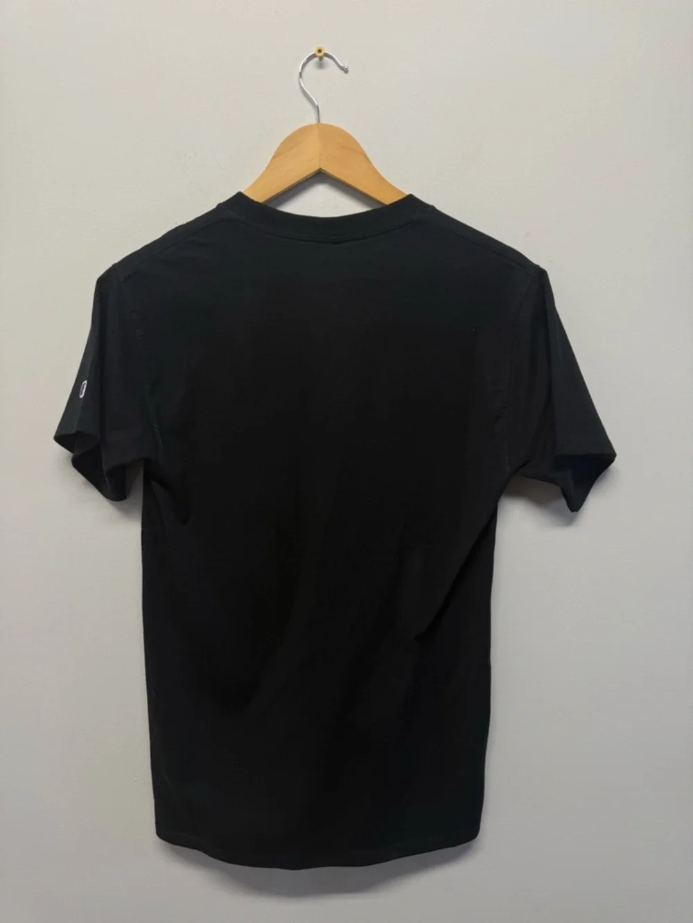 Champion Short Sleeve Crewneck Jersey Black Tee Men’s Small NWT - Picture 4 of 4